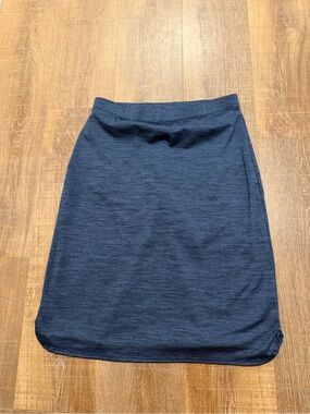 Navy Midi Pencil Skirt - Women's